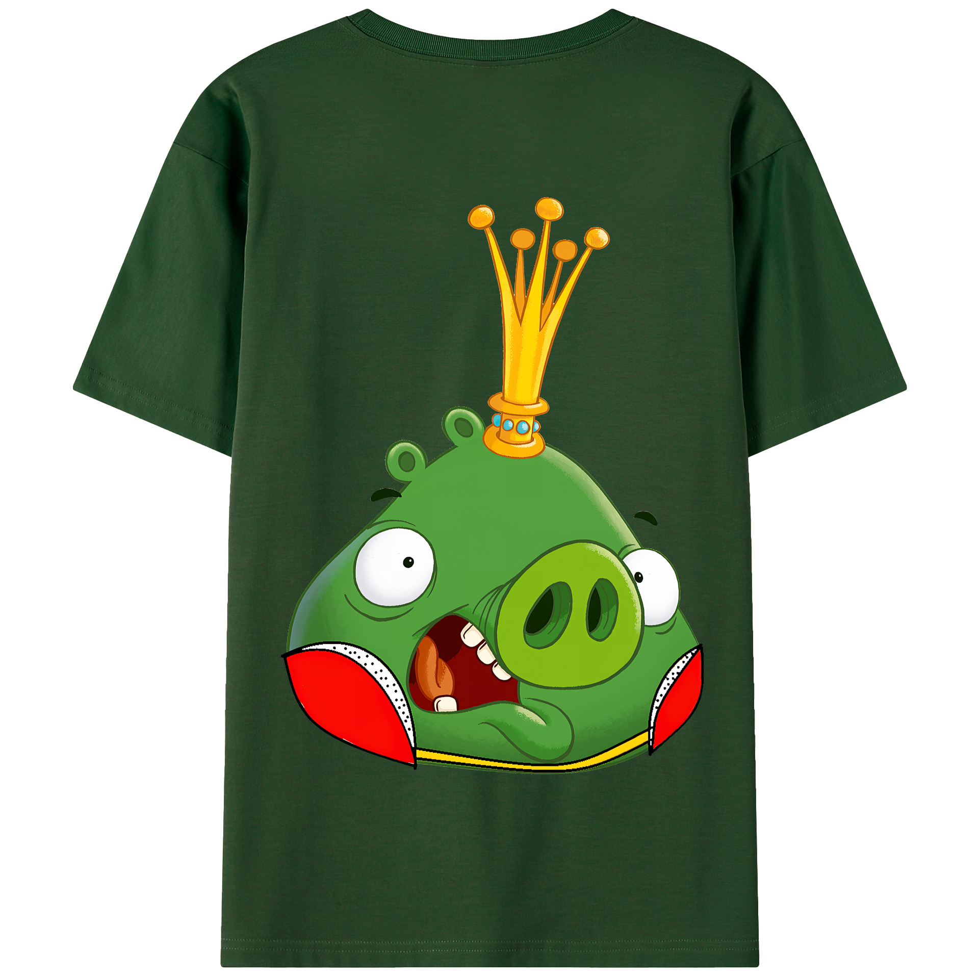（画像用） Angry Birds アングリーバード 綿100％半袖Tシャツ（背面プリント）